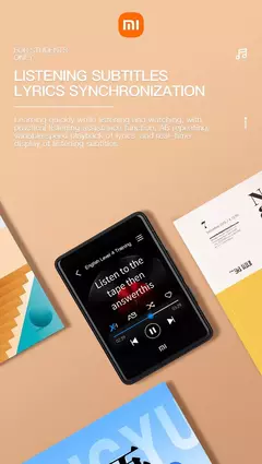 Imagem do Xiaomi-Leitor MP3 portátil, Bluetooth 5.0, Speaker estéreo música, Mini repro