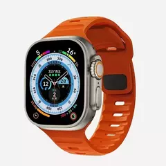 Pulseira de Silicone Suave para Apple Watch, Ultra 2, 49mm, 44mm, 45mm, 42mm, 41