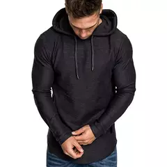 2023 nova marca masculina de cor sólida moletom moda masculina com capuz primav - loja online