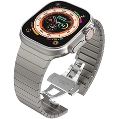 Imagem do Pulseira de Aço Inoxidável Para Apple Watch Band, Pulseira de Ligação de Met