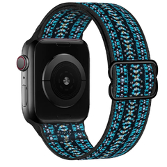 Correia de náilon do laço de scrunchie para apple relógio 6 banda 44mm série - comprar online