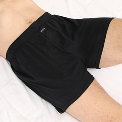 Homens boxer shorts de algodão rico elástico pacote underwear casa boxers pija - comprar online