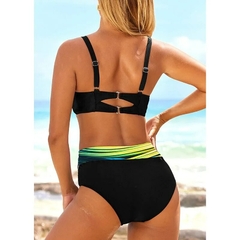 Maiô Push Up Halter feminino, maiô de cintura alta, maiô feminino, moda praia