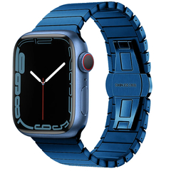 Pulseira de Aço Inoxidável Para Apple Watch Band, Pulseira de Ligação de Met