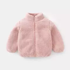 Jaqueta infantil de lã quente, casacos de inverno infantis, outerwear para meni - loja online