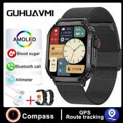 Relógio Inteligente Impermeável para Homem, Bluetooth Call Smartwatch, Pressã - Show Drop