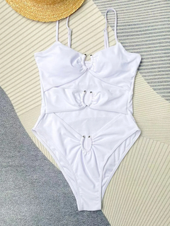 Monokini oco para mulheres, maiô 1 peça, roupa de banho feminina, roupa de ban - Show Drop