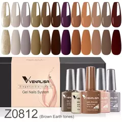 6/12pcs * 7,5 ml Venalisa Nail Gel Polonês Kit VIP Luxo Completo Pigmentado Gel na internet