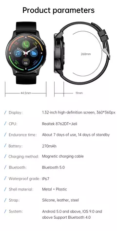 Imagem do Relógio Inteligente de Chamada Bluetooth Feminino, Frequência Cardíaca, Monit