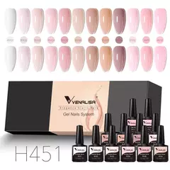 Imagem do 6/12pcs * 7,5 ml Venalisa Nail Gel Polonês Kit VIP Luxo Completo Pigmentado Gel