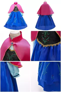 Vestido feminino de Elsa e Anna, Vestido infantil, Jasmine, Rapunzel, Concurso, - loja online