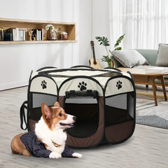 Portátil dobrável Pet Tent, cerca octogonal, abrigo para cachorros, fácil de - comprar online