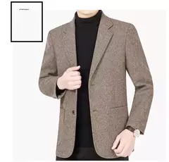 Blazers masculinos de um só peito, roupas casuais, casacos masculinos, jaqueta - loja online