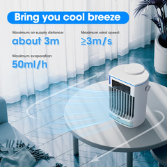 Mini Condicionador De Ar Portátil, Ventilador De Refrigeração De Ar, Spray De na internet