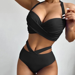 Impressão Digital Feminina Maiôs Sexy, Conjunto Biquíni, Moda Praia, Cintura - loja online