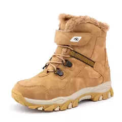 5-12 inverno quente pele botas de neve crianças sapatos peludos meninos menina na internet