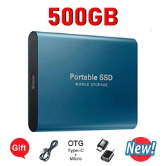 Imagem do Portátil Externo Solid State Drive, SSD 1TB, M.2 USB 3.1, Alta Velocidade, 500G