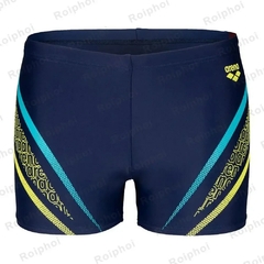 Calção de banho de secagem rápida masculina, calça de praia, maiô estampado - comprar online