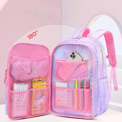 Imagem do Mochila primária para meninas, colorida, impermeável, série arco-íris, mochi