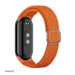 Cinta de nylon ajustável para xiaomi mi banda 8, pulseira trançada para relóg - comprar online