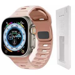 Pulseira de Silicone Suave para Apple Watch, Ultra 2, 49mm, 44mm, 45mm, 42mm, 41 - loja online