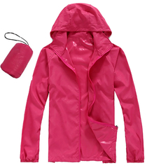 Jaqueta com capuz de mangas compridas feminina, Wind Breaker, Proteção solar, - comprar online