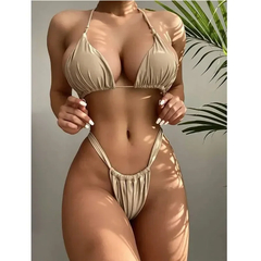 Conjunto de biquíni de natação e mergulho feminino, roupas de duas peças, ma na internet