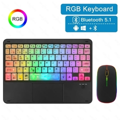 Teclado Ultra-Slim Portátil Sem Fio Bluetooth, Recarregável, Retroiluminado, T - comprar online