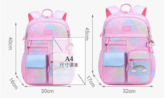 Mochila primária para meninas, colorida, impermeável, série arco-íris, mochi - comprar online