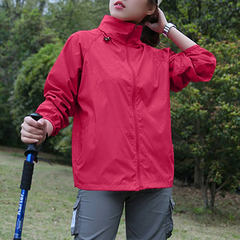 Jaqueta com capuz de mangas compridas feminina, Wind Breaker, Proteção solar, na internet