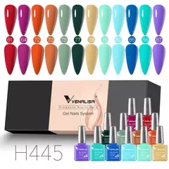 6/12pcs * 7,5 ml Venalisa Nail Gel Polonês Kit VIP Luxo Completo Pigmentado Gel