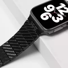 Imagem do Correia de fibra de carbono para Apple Watch Band, cinto de pulseira leve, iWatc