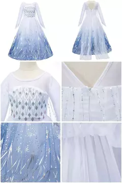 Vestido feminino de Elsa e Anna, Vestido infantil, Jasmine, Rapunzel, Concurso, - comprar online