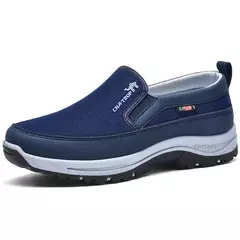 Mocassins casuais masculinos, tênis de malha respirável, sapatos de condução