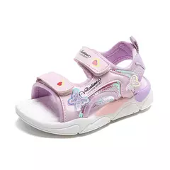 Girls' Gladiator Cartoon Sandals, Princess Shoes, doce, macio, Crianças, Praia, - Show Drop