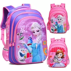 Disney Cartoon escola sacos para crianças, Frozen, Elsa, Anna, meninas mochila, - Show Drop