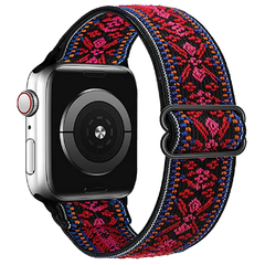 Correia de náilon do laço de scrunchie para apple relógio 6 banda 44mm série - comprar online