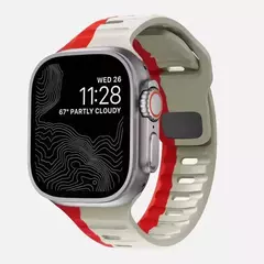 Pulseira de Silicone Suave para Apple Watch, Ultra 2, 49mm, 44mm, 45mm, 42mm, 41