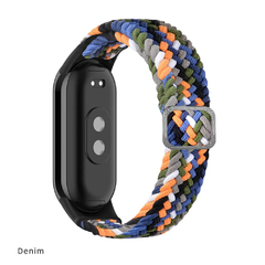 Imagem do Cinta de nylon ajustável para xiaomi mi banda 8, pulseira trançada para relóg