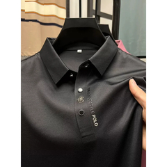 Polo monocromático de manga curta masculino, marca de alta qualidade, moda casu - comprar online