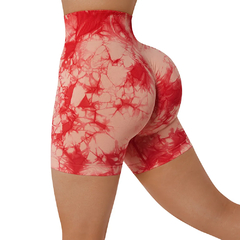 Shorts esportivos sem costura para mulheres, leggings de cintura alta, levantame - Show Drop