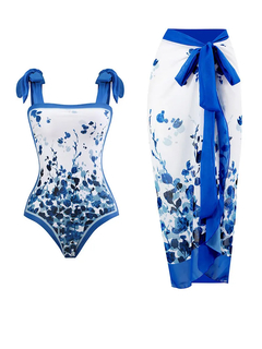 Moda Impresso Swimsuits Mulheres 2023 Tummy Control Hight Cintura One Piece Swim - loja online