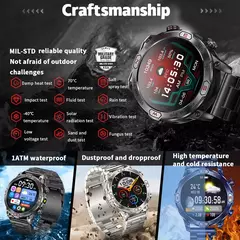 Smartwatch esportivo AMOLED com lanterna para homens, rastreador de fitness à p - comprar online