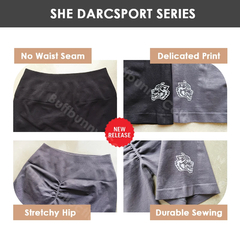 Darc Sport-squat scrunch shorts para mulheres, roupas esportivas de treinamento,