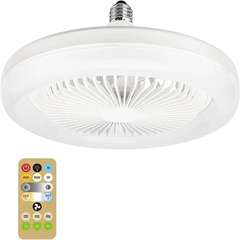 Imagem do Ventilador de teto com lâmpada de iluminação, 3in 1, E27, Converter Base, Con