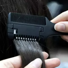 Imagem do Pente De Corte De Cabelo Com Lâminas De Navalha, Aparador De Cabelo, Ferramenta