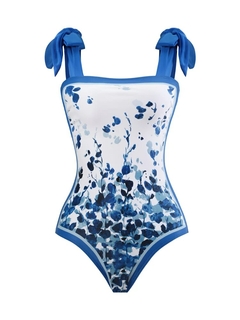 Moda Impresso Swimsuits Mulheres 2023 Tummy Control Hight Cintura One Piece Swim - comprar online