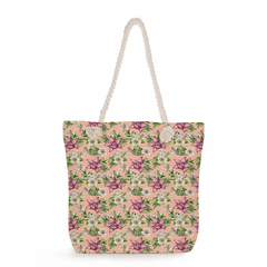 Moda bonito floral impressão bolsas casuais de alta capacidade das mulheres sac - loja online