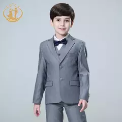 Imagem do Terno formal para casamentos, traje de festa infantil, blazer e calças, roupas