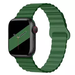 Pulseira Magnética para Apple Watch, Pulseira de Silicone, Pulseira Esportiva,